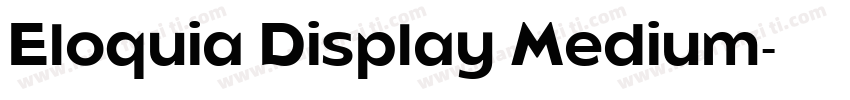 Eloquia Display Medium字体转换